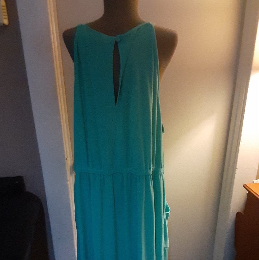 🎈Last Call🎈NWOT Torrid Mint tiered midi dress - Picture 3 of 8